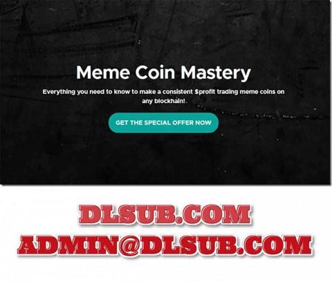 Platform screenshot showing X Crypto – Meme Coin Mastery course on dashboard